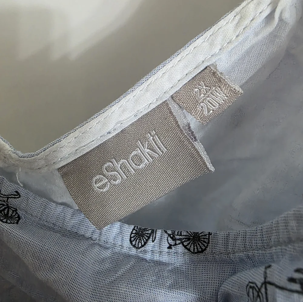 Eshakti Bicycle Print Fit And Flare Dress - Picture 3 of 5